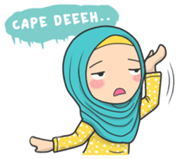 Flower Hijab : Daily Talk sticker #8286536