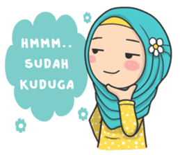 Flower Hijab : Daily Talk sticker #8286539