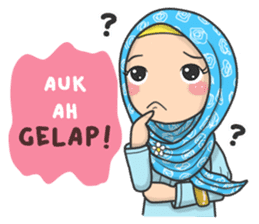 Flower Hijab : Daily Talk sticker #8286540