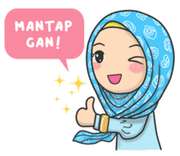 Flower Hijab : Daily Talk sticker #8286542