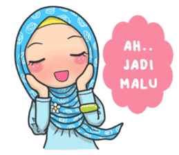 Flower Hijab : Daily Talk sticker #8286543