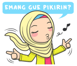 Flower Hijab : Daily Talk sticker #8286544