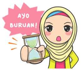 Flower Hijab : Daily Talk sticker #8286545