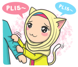 Flower Hijab : Daily Talk sticker #8286547