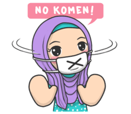 Flower Hijab : Daily Talk sticker #8286548