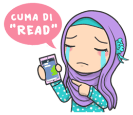 Flower Hijab : Daily Talk sticker #8286551