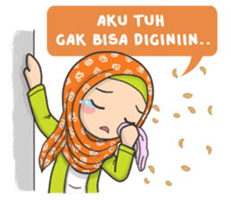 Flower Hijab : Daily Talk sticker #8286552