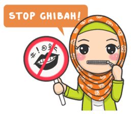 Flower Hijab : Daily Talk sticker #8286553