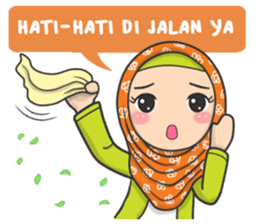 Flower Hijab : Daily Talk sticker #8286555