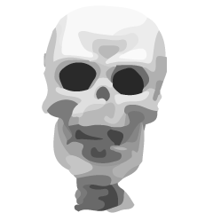 Meeting somebody of a skeleton man