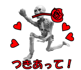 Meeting somebody of a skeleton man sticker #8286563