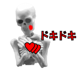 Meeting somebody of a skeleton man sticker #8286575