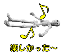 Meeting somebody of a skeleton man sticker #8286591