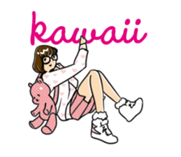 Japanese Kawaii Schoolgirl sticker #8287708