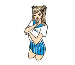 Japanese Kawaii Schoolgirl sticker #8287711