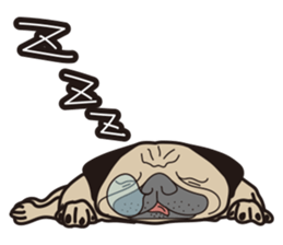 Funny PUG sticker #8288039