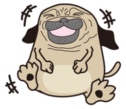 Funny PUG sticker #8288040