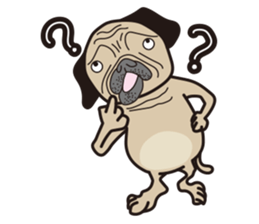 Funny PUG sticker #8288041