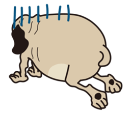 Funny PUG sticker #8288048