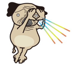 Funny PUG sticker #8288050