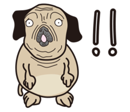 Funny PUG sticker #8288052