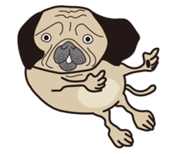 Funny PUG sticker #8288055