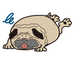 Funny PUG sticker #8288062
