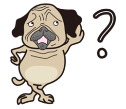 Funny PUG sticker #8288063