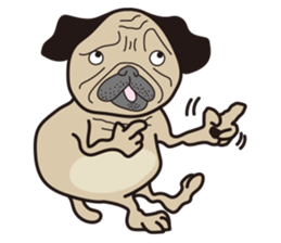 Funny PUG sticker #8288067