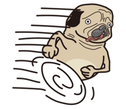 Funny PUG sticker #8288068