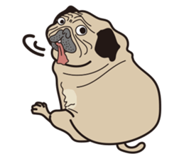 Funny PUG sticker #8288070