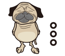 Funny PUG sticker #8288071