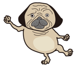 Funny PUG sticker #8288072