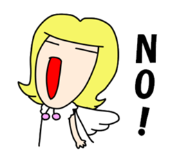 Cheeky angel 1 sticker #8288570