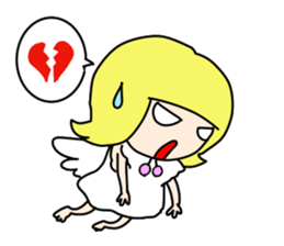 Cheeky angel 1 sticker #8288593