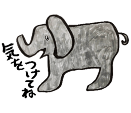 What, anyway, bird and animal sticker sticker #8288777