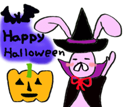 Pink rabbit<TOY> English version sticker #8289154