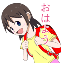 Primary school children-Sticker sticker #8289636