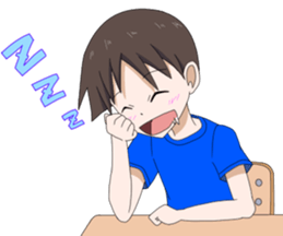 Primary school children-Sticker sticker #8289667