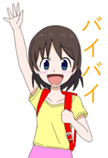 Primary school children-Sticker sticker #8289675