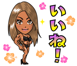 Body fitness Ayumi Sasaki sticker sticker #8289796