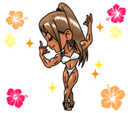 Body fitness Ayumi Sasaki sticker sticker #8289797