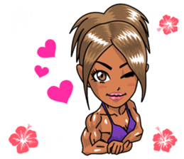 Body fitness Ayumi Sasaki sticker sticker #8289798