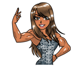 Body fitness Ayumi Sasaki sticker sticker #8289802