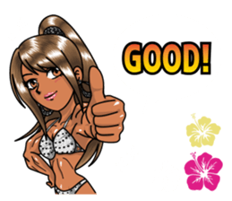 Body fitness Ayumi Sasaki sticker sticker #8289803