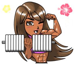 Body fitness Ayumi Sasaki sticker sticker #8289807