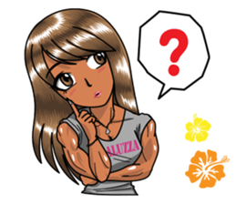 Body fitness Ayumi Sasaki sticker sticker #8289814