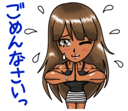 Body fitness Ayumi Sasaki sticker sticker #8289817