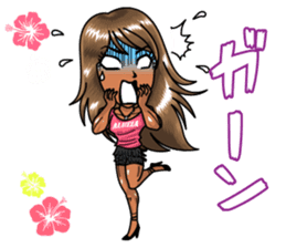 Body fitness Ayumi Sasaki sticker sticker #8289823