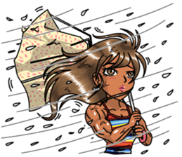 Body fitness Ayumi Sasaki sticker sticker #8289825